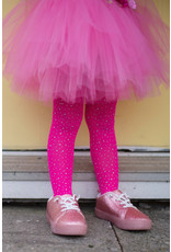 Creative Education (Great Pretenders) Costume Accessories Crystallize Rhinestone Tights - Hot Pink (Size 3-8)