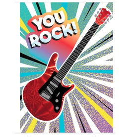 Playhouse Card - Foil You Rock! Guitar