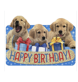 Playhouse Card - Puppies Foil Card