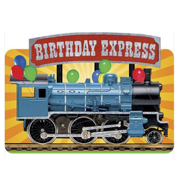 Playhouse Card - Birthday Express Train Foil Card