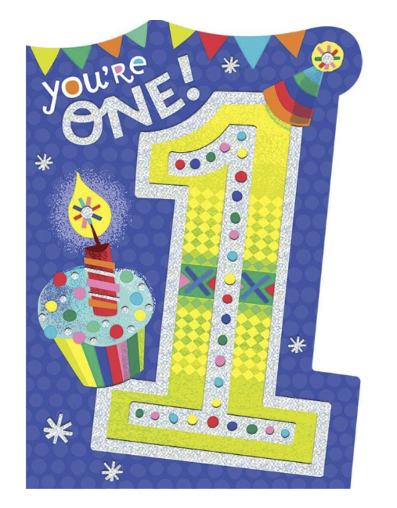 Paper House Production Card - Happy Birthday - You are One