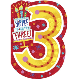 Paper House Production Card - Happy Birthday - You are Three