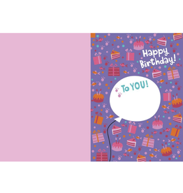 Paper House Production Card - Happy Birthday Cat