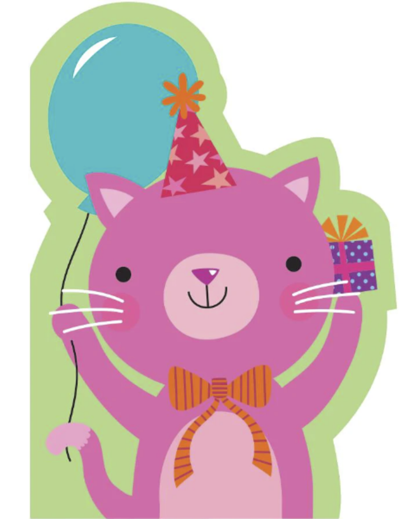 Paper House Production Card - Happy Birthday Cat