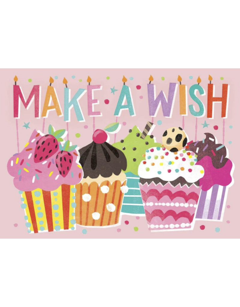 Paper House Production Card - Happy Birthday - Glitter Make A Wish Cupcake