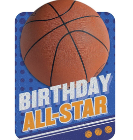 Paper House Production Card - Basketball Happy Birthday All- Star