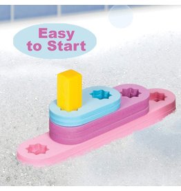 Just Think Toys Bath Blocks Planks & Pegs Starter Set Pink & Purple