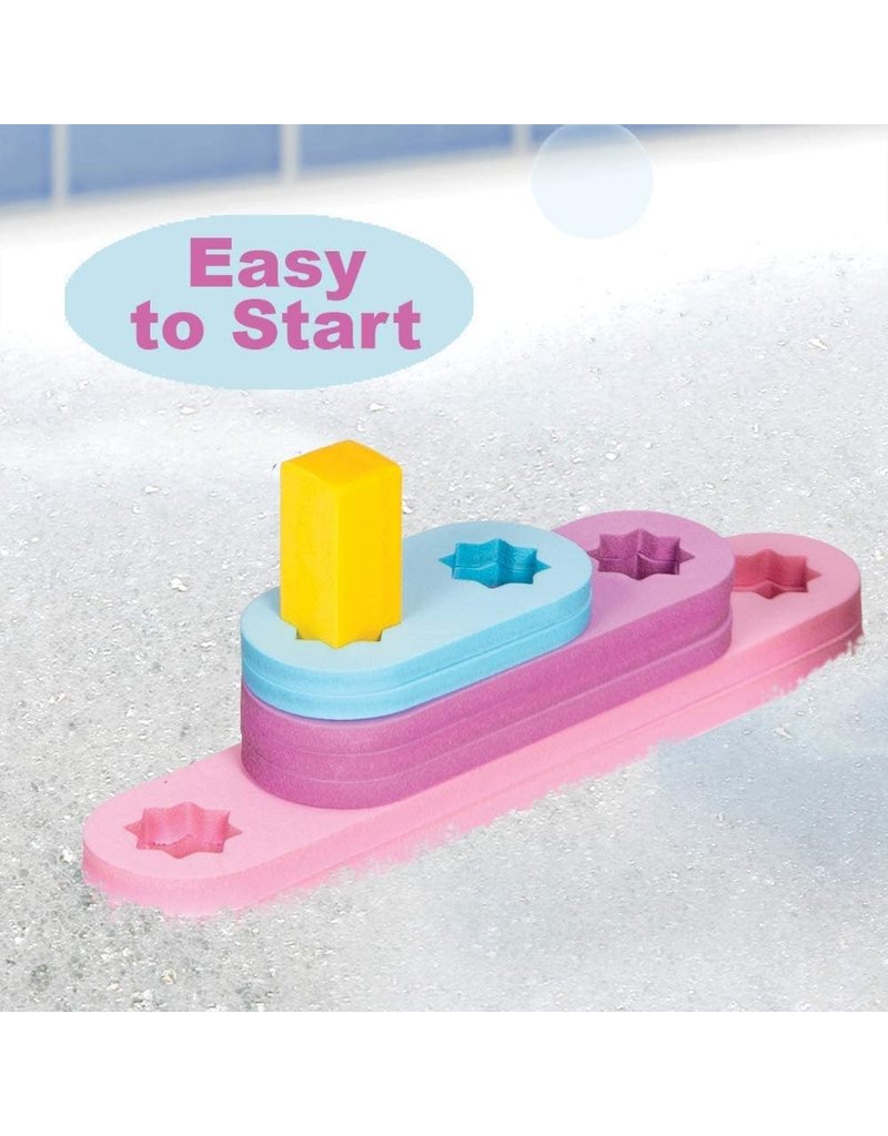 Just Think Toys Bath Blocks Planks & Pegs Starter Set Pink & Purple