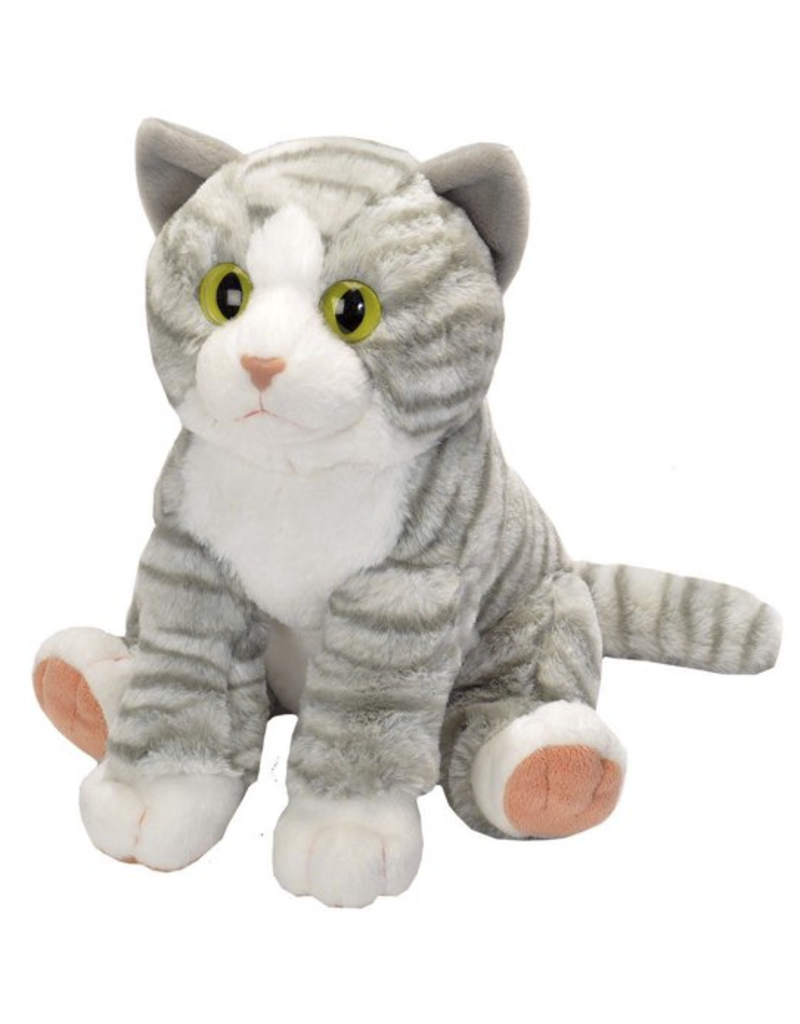 Wild Republic Plush Gray Tabby Cat