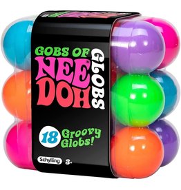 Schylling Toys Fidget Nee Doh Gobs of Globs Teenie Balls (18-pack)