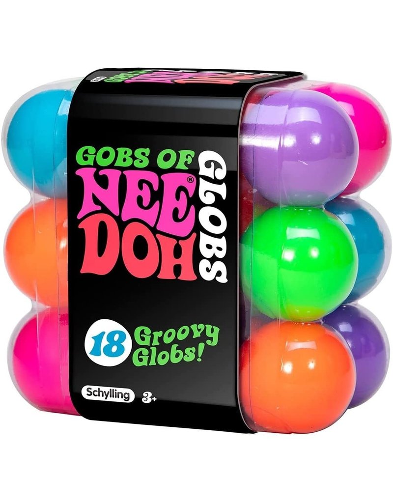 Schylling Toys Fidget Nee Doh Gobs of Globs Teenie Balls (18-pack)