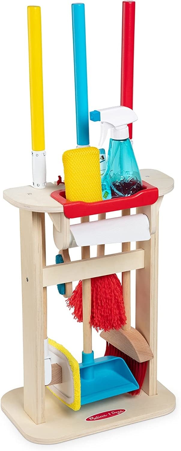 Pretend Play Deluxe Dust! Sweep! Mop! Cleaning Playset