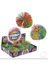 The toy network Novelty Rainbow Stringy Ball (Sold Individually)