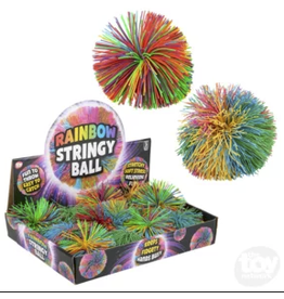 The toy network Novelty Rainbow Stringy Ball (Sold Individually)