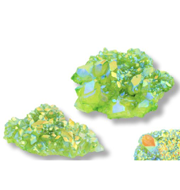 Squire Boone Village Rock/Mineral Apophyllite Titanium (Green)