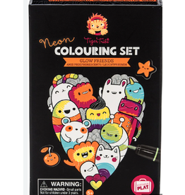 Tiger Tribe Artistic Tiger Tribe Neon Colouring Set - Glow Friends