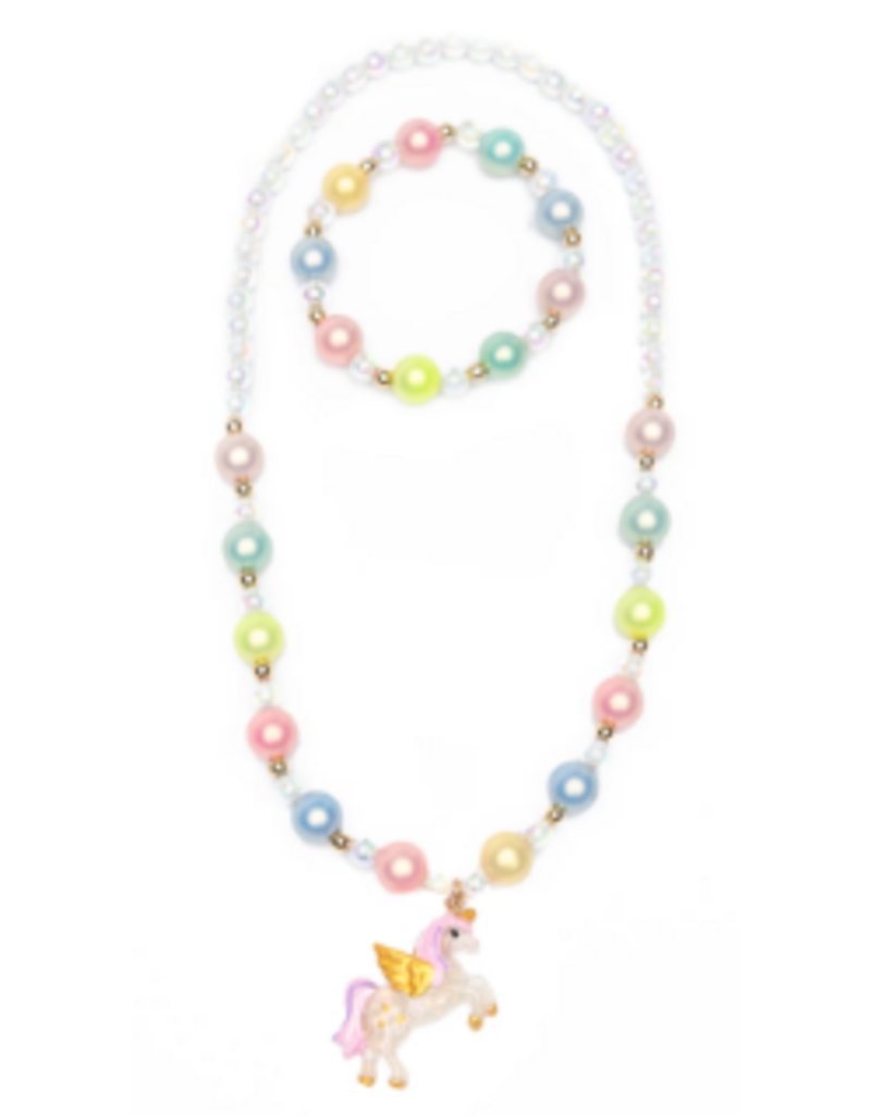 Creative Education (Great Pretenders) Jewelry Happy-Go-Unicorn Necklace & Bracelet Set