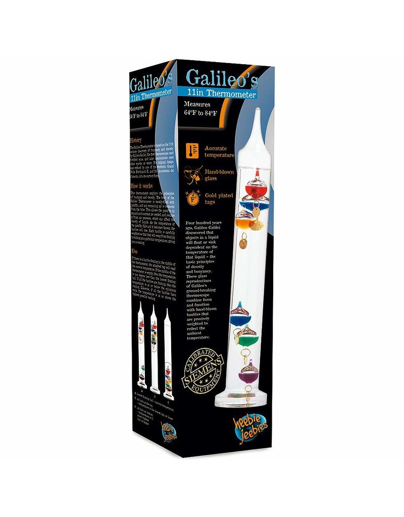 Heebie Jeebies Gadget Galileo's Thermometer (28cm or 11" Tall)