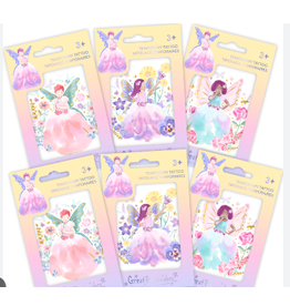 Creative Education (Great Pretenders) Temporary Tattoo Butterfly Fairy (Small; Colors Vary; Sold Individually)