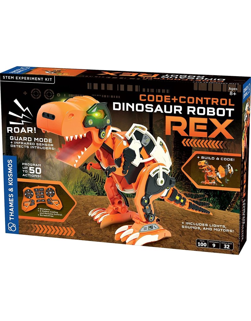 Thames & Kosmos Code+Control Dinosaur Robot Rex Pow Science LLC