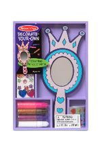 Melissa & Doug Craft Kit Decorate Your Own Wooden Princess Mirror