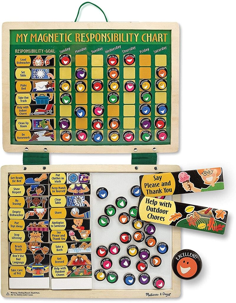 Melissa & Doug Wooden My Magnetic Responsibility Chart