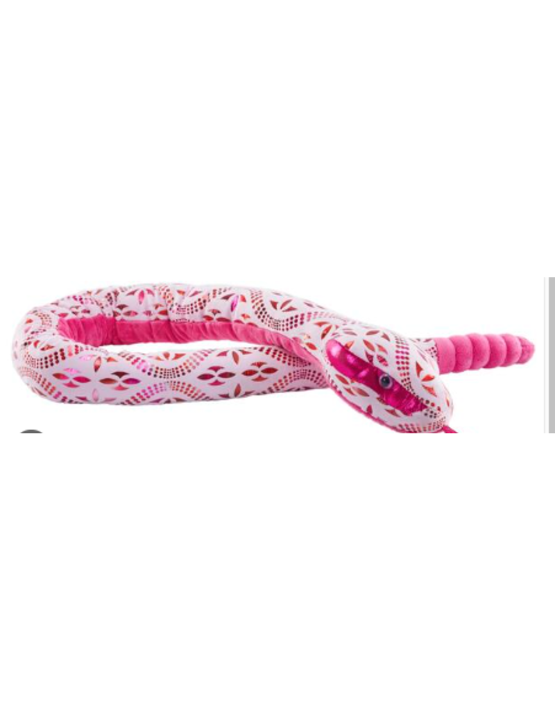 Wild Republic Plush Snake  Foilkins Pink Blossom