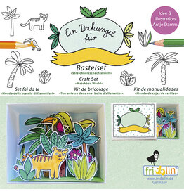 Fridolin Craft Kit Matchbox Card - Jungle