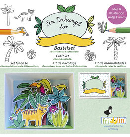 Fridolin Craft Kit Matchbox Card - Jungle