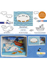 Fridolin Craft Kit Matchbox Card - Ocean