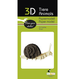Fridolin Craft 3D Paper Model Snail