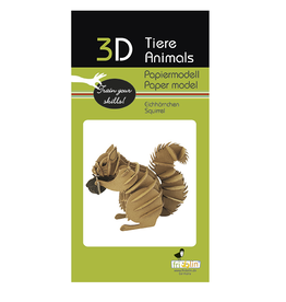 Fridolin Craft 3D Paper Model Squirrel
