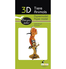 Fridolin Craft 3D Paper Model Hoopoe