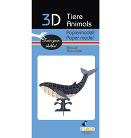 Fridolin Craft 3D Paper Model Blue Whale