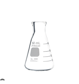 Supertek Scientific Scientific Labware Glass Erlenmeyer Flask 50 mL