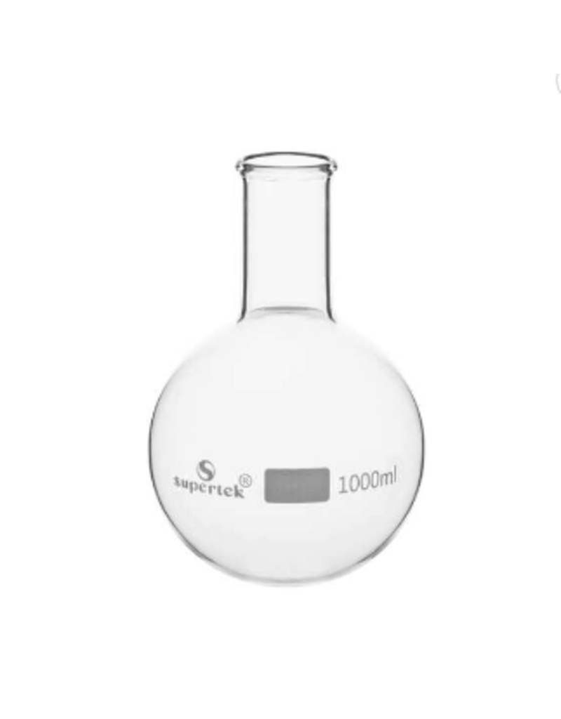 Supertek Scientific Scientific Labware Glass Round Bottom Flask 1000 mL