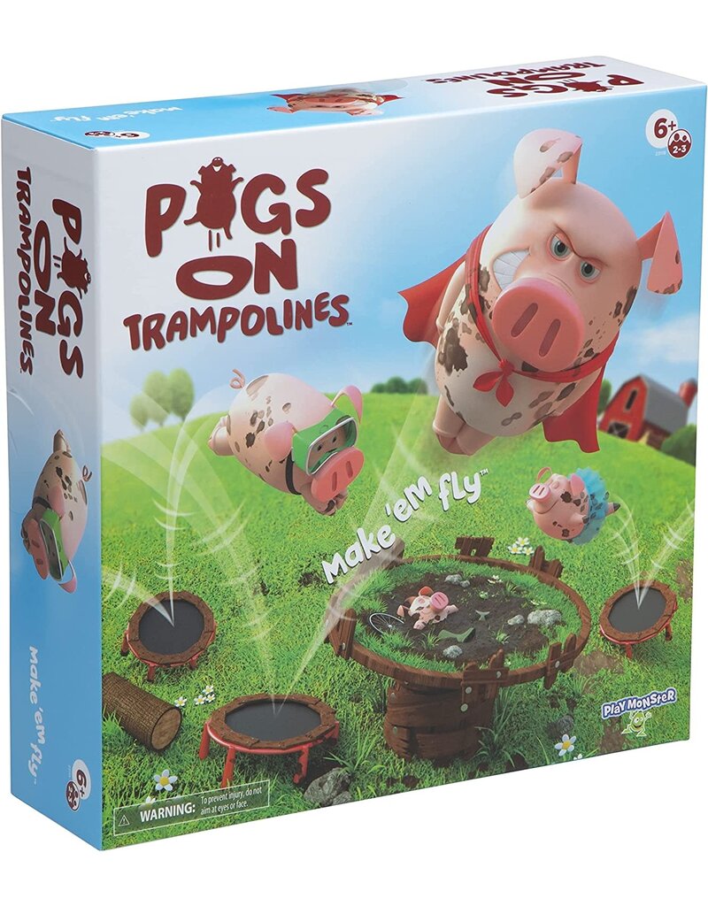 Play Monster Game Pigs on Trampolines
