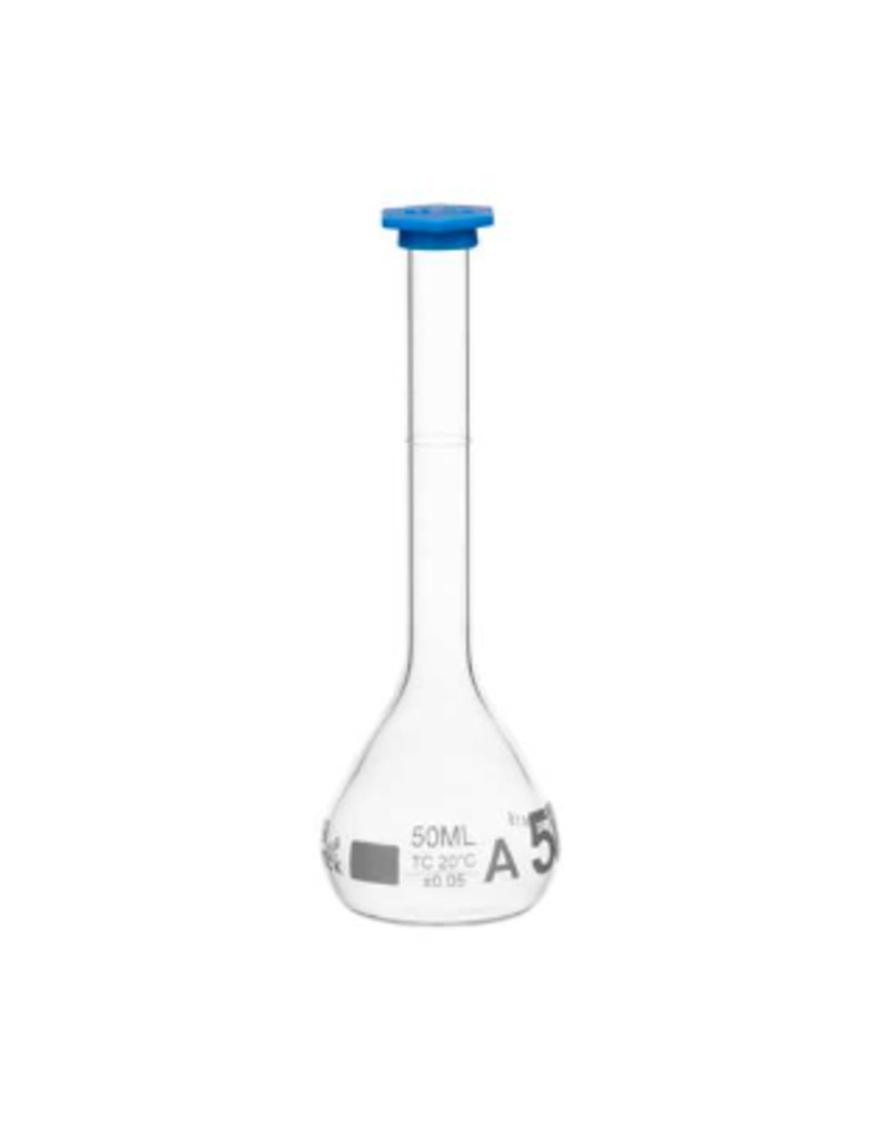 Supertek Scientific Scientific Labware Volumetric Flask with Snap Cap 50 mL