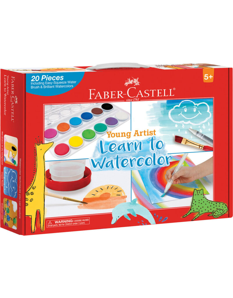 Faber-Castell Art Supplies Young Artist Learn to Watercolor Set
