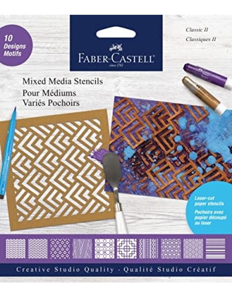 Faber-Castell Art Supplies Classic Mixed Media Stencils