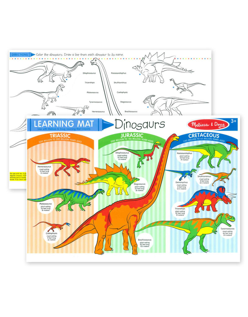 Melissa & Doug Learning Mat Dinosaurs