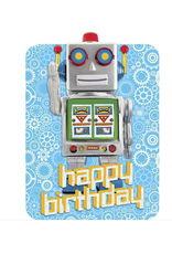 Playhouse Card - Robot Foil Happy Birthday