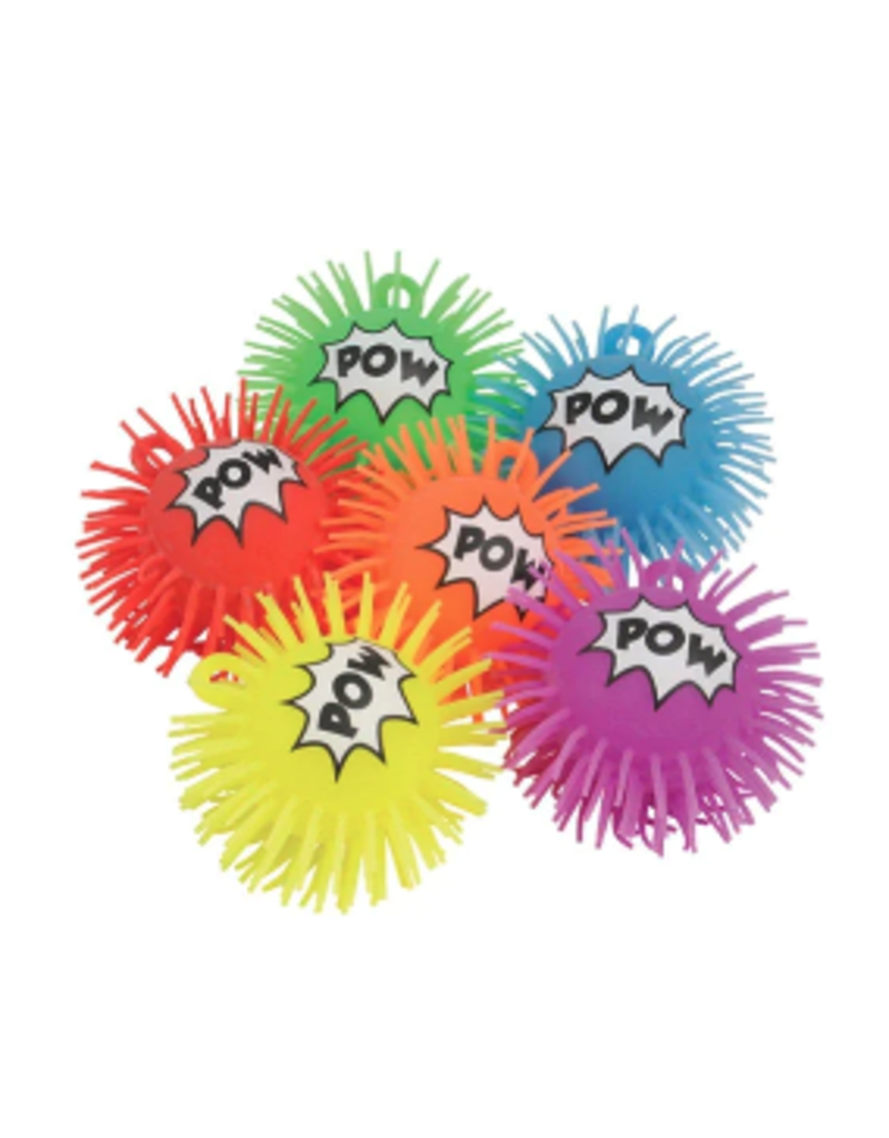 US Toys Novelty Flashing Superhero Puffer Ball (Colors Vary; Sold Individually)