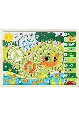 Melissa & Doug Wooden iSpy Gear Puzzle - Animal Chase