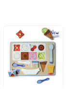 Melissa & Doug Wooden Magnetic Ice Cream Puzzle & Play Set