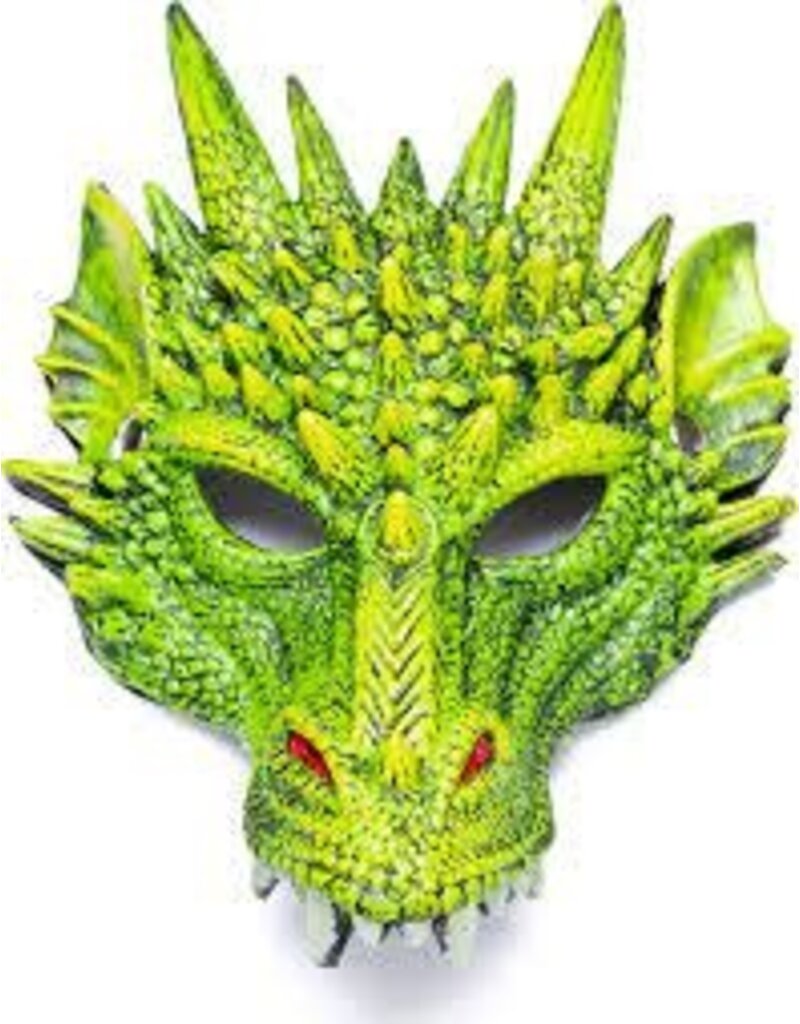 Creative Education (Great Pretenders) Costume Accessories Green Dragon Mask