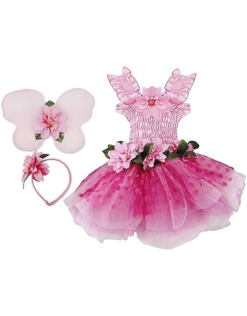 Creative Education (Great Pretenders) Costume Fairy Deluxe Dress Wings & Headband (Size 3-4)