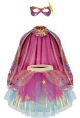 Creative Education (Great Pretenders) Costume Super Duper Tutu Cape & Mask Pack (Pink/Gold)