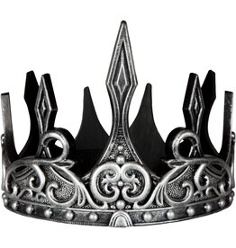 Creative Education (Great Pretenders) Costume Accessories Medieval Crown, Silver/Black