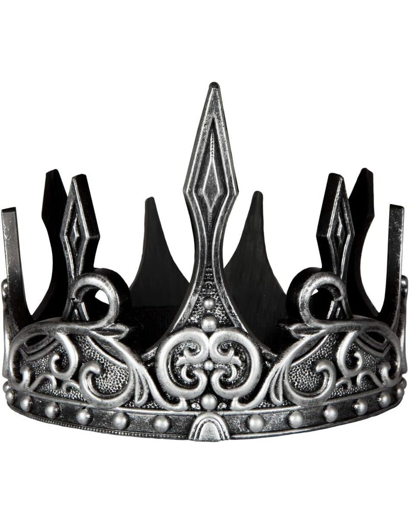Creative Education (Great Pretenders) Costume Accessories Medieval Crown, Silver/Black